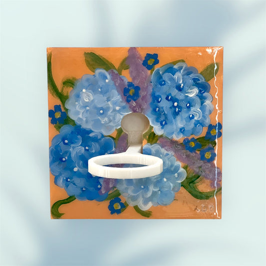 Bouquet Square - Blue